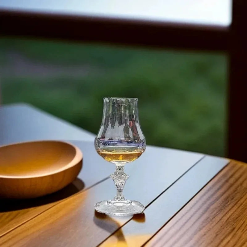 1pcs Whiskey Glass  Luxury Snifter Tasting Tumbler for Bourbon Scotch Cognac Elegant Clear Wine Glasses for Bar & Home Gift