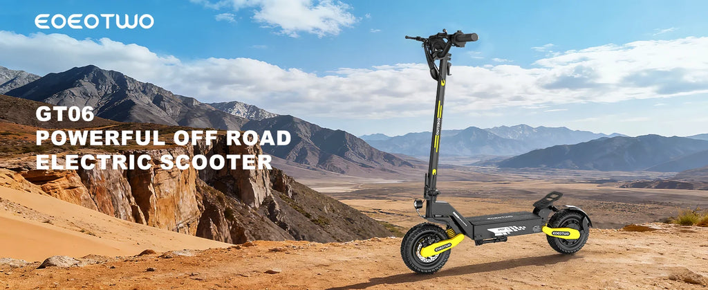 EOEOTWO 1200W Off Road Electric Scooter for Adults 48V Long Range E-Scooter 30MPH Fast Speed 11" Tubeless Tire Foldable Kick Scooter