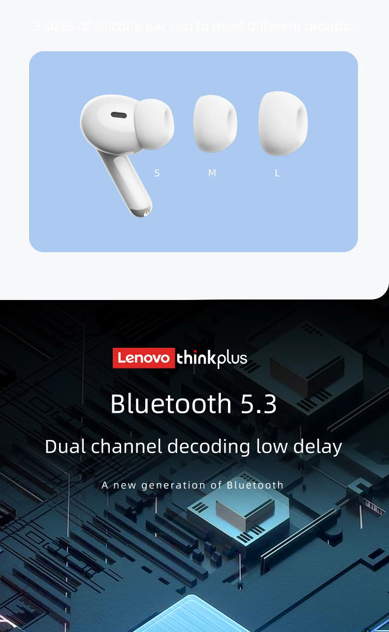 Original Lenovo XT88  Bluetooth Wireless Earphones In Ear HiFi Stereo Sound Earbuds Noise Reduction Sports Headset with Mic