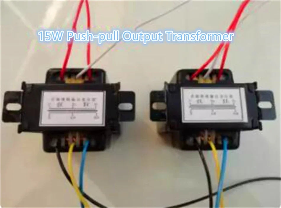 1PCS 6P1 6P6 6P14 6P15 EL84 Vacuum Tube Amplifier Push-pull Output Transformer 15W,8K or 10K Can Be Selected, Audio Components