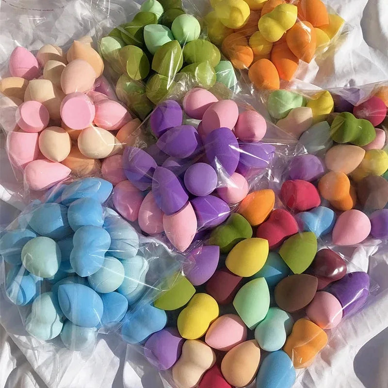 Colorful Mini Makeup Sponge Cosmetic Puff for Blending Foundation Powder Dry Wet Use Concealer Face Puffs Makeup Eggs Gourd Tool
