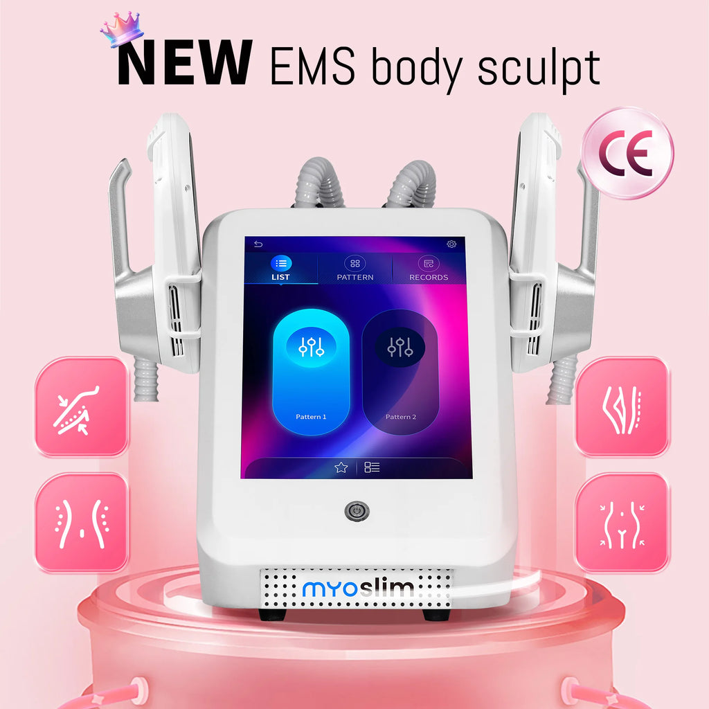 EMS Body Sculpt Machine RF Sculpting Weight Loss Burning Fat Slimming Muscle Stimulation Equipment 6500W HI-EMT MYOslim
