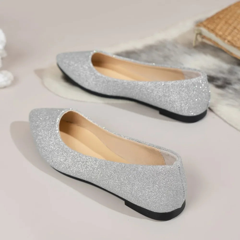 New Arrival Women Pointed Toe Beautiful and Fashion spring autumn Shoes Flat Ballerina Comfortable Casual 2024  Women Shoes