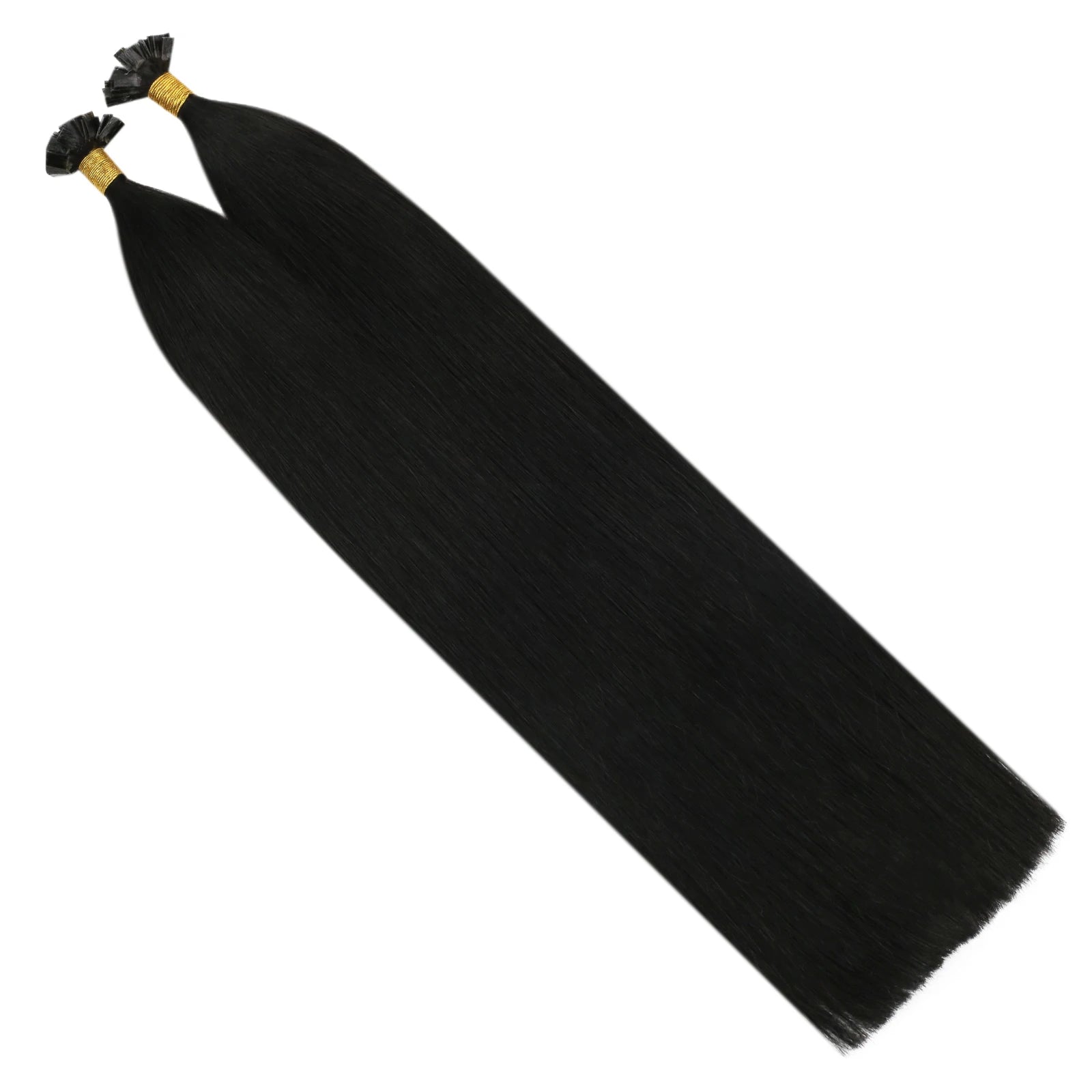 Ugeat Flat Tip Hair Extensions 14-24" Natural Straight Flat Tip Keratin Hair Extension 50/100g Remy Pre Bonded Hair Extensions