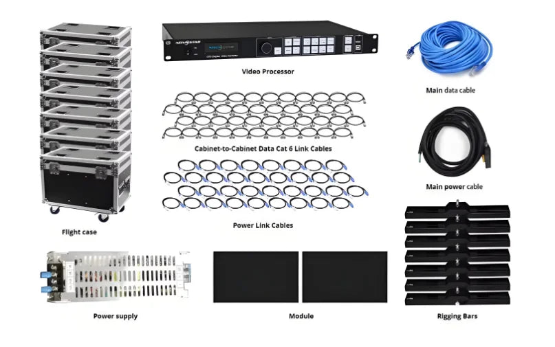High Resolution Outdoor/Indoor P3.91 Micro Tile Led Display Screen, 500x500mm 500x1000mm for Corporate Lobby Control Room Museum