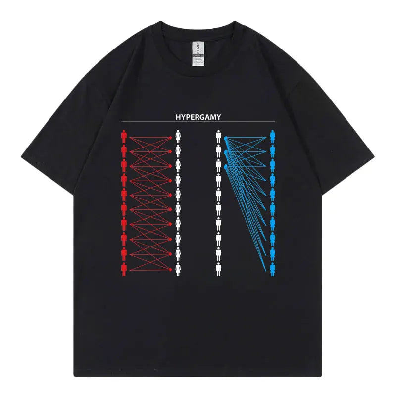 Hypergamy Meme Funny Dating Strategy T-shirts Men Women Fashion Casual Oversized T Shirt Summer 100%cotton Short Sleeve T-shirt