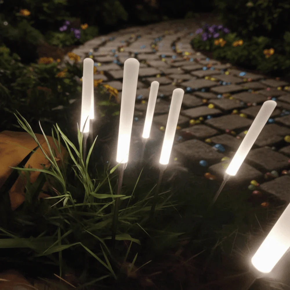 Reed Lamp Waterproof Landscape Lighting LED Acrylic Lawn Lamp Ground-Mounted Frosted Acrylic Rod Courtyard Lamp Garden