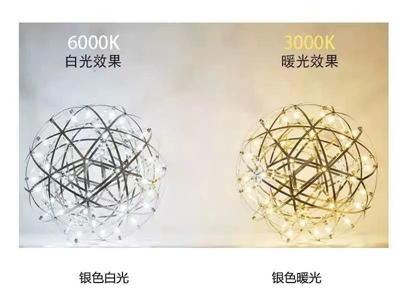 Sparkleball Panoramic Starry Sky Pendant Light Commercial Internet Celebrity Bar Salon Loft Duplex Art Ball Decorative Light