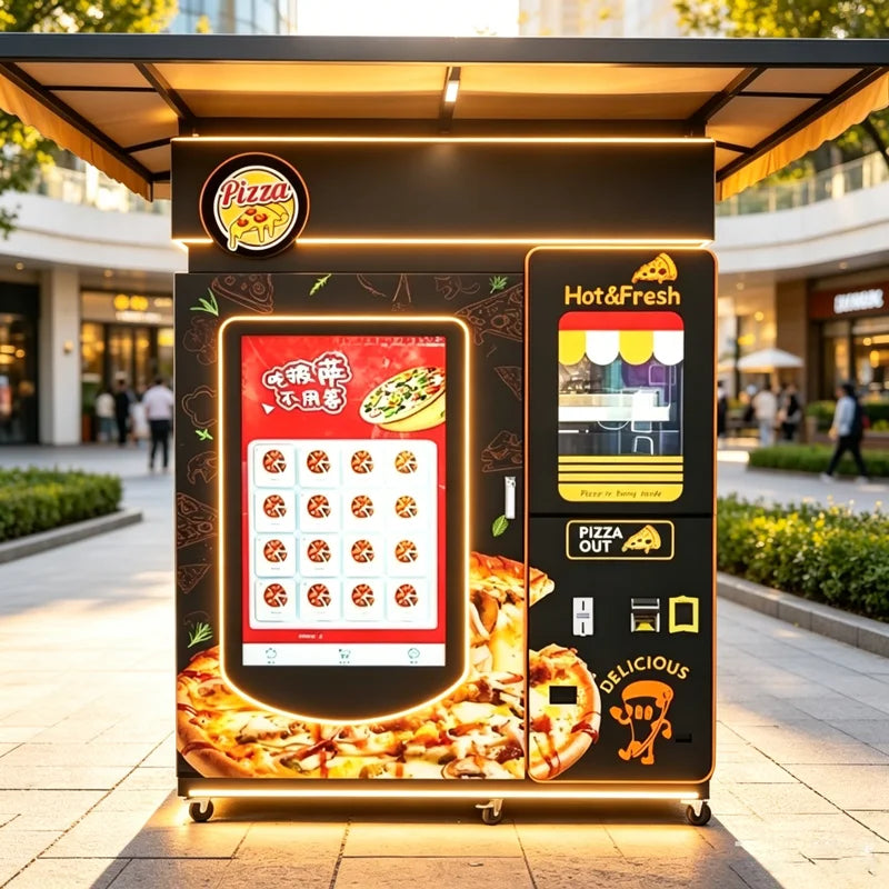Pizza Vending Machine Supplier Pizza Dispenser Distributeur Automatique Outdoor Pizza Vending Machine for Sale Customized