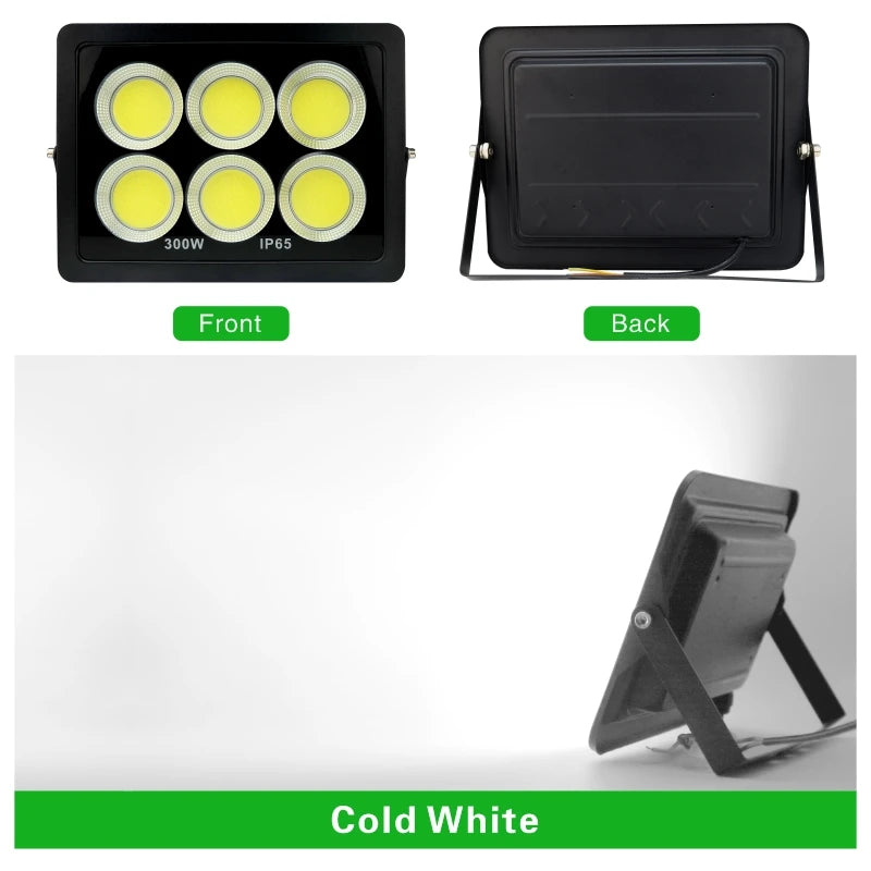 LED COB Floodlight 300W 200W 100W 50W Flood Light Outdoor Lighting 220V Spotlight IP65 Modern Waterproof Outdoor Led Garden Lamp