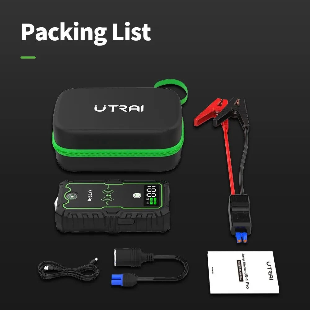 UTRAI Power Bank  4000A Jump Starter Portable Charger Car Booster 12V Auto Starting Device Emergency Car Battery Starter
