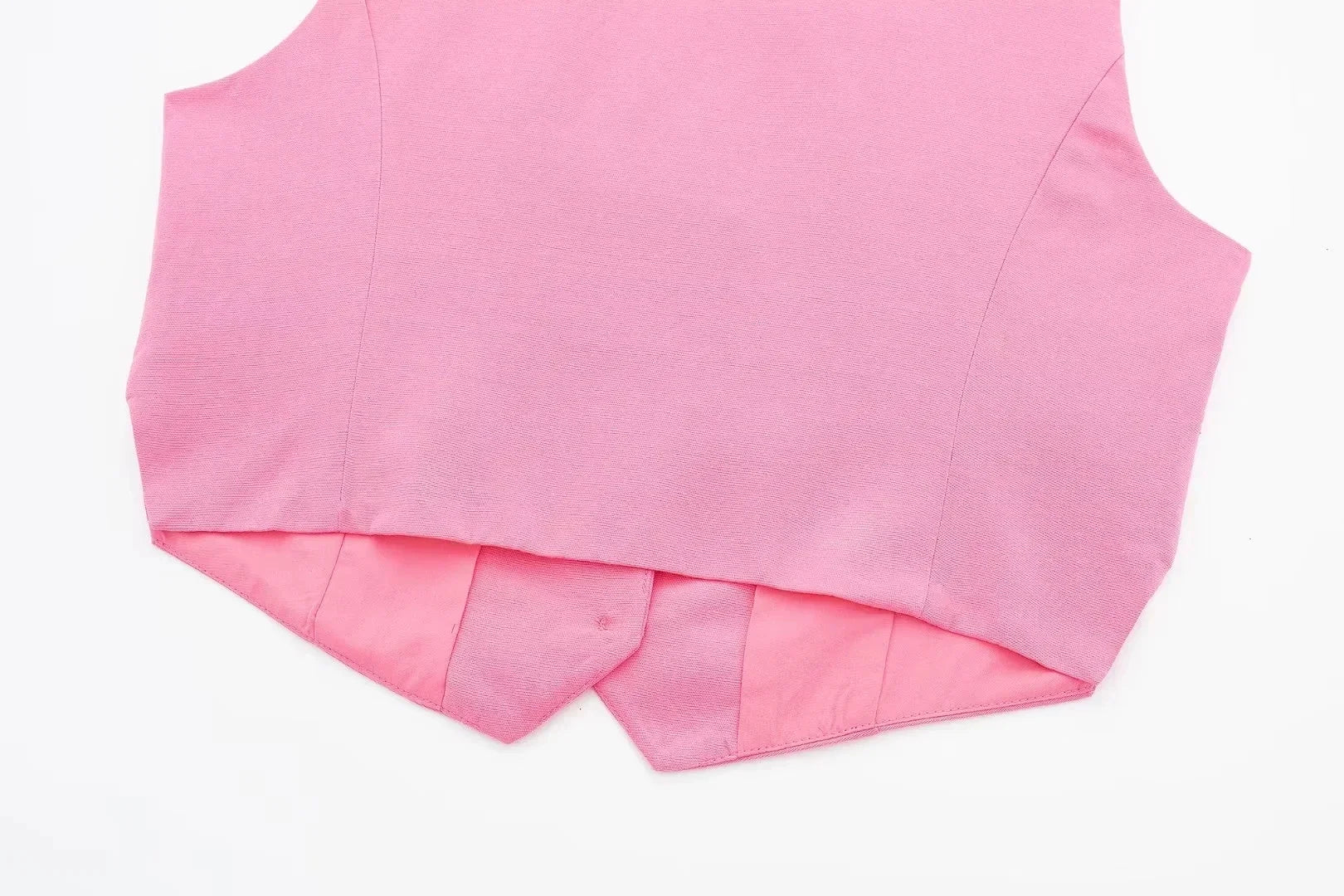 HH Women Solid Casual 2 Piece Set V Neck Single Breasted Vest Top High Waist Slim Shorts Female Casual Office Lady Daily Wear