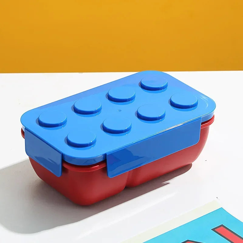 Lunch Box DIY Building Block Portable Modular for Children Student Outdoor Picnic Bento Food Storage Container Fruit Salad Box
