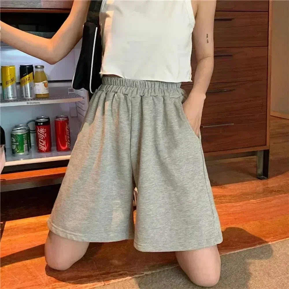 Women's Versatile Casual Loose Shorts, Sports and Fitness Women's Shorts, Summer New Style, Suitable for Both Men and Women