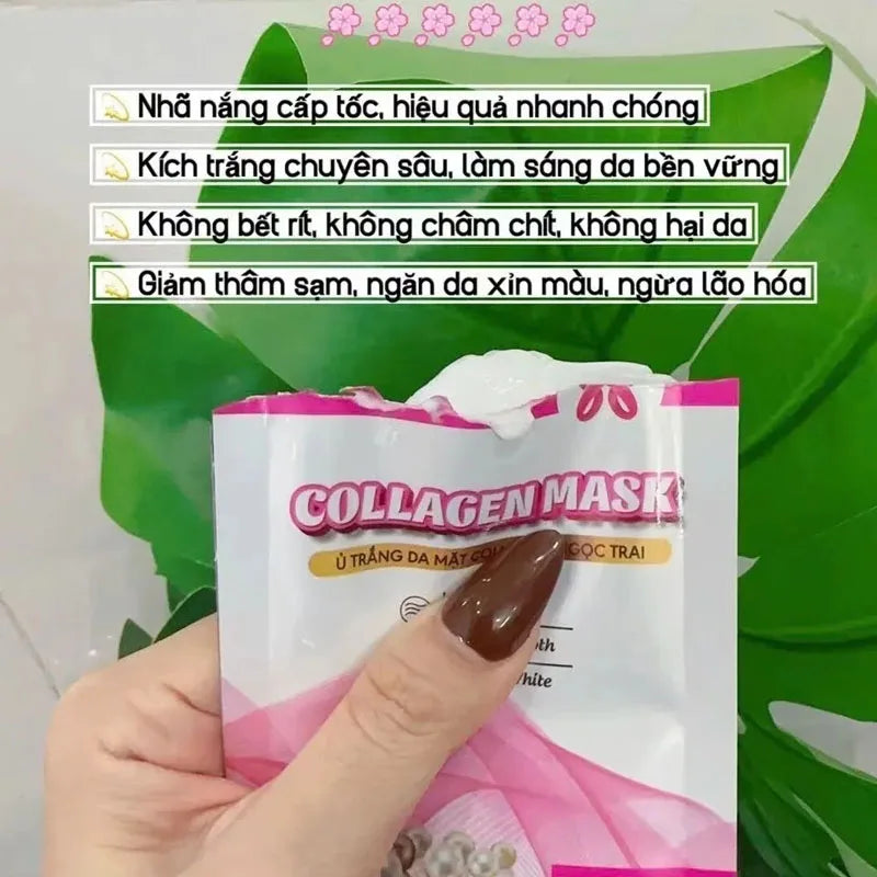 COLLAGEN MASK 3 Packs White Skin Smooth Remove Dull Skin Blemishes Brightening Moisturizing And Smooth Skin