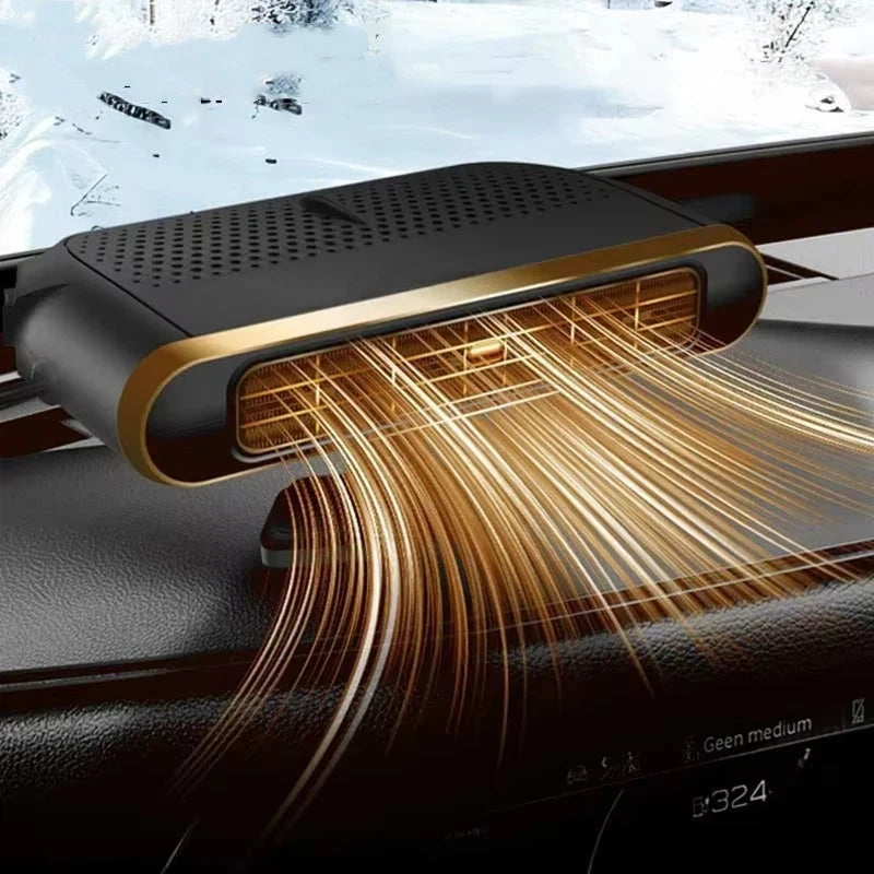 Electric Car Heater Air Cooler Fan 12V Portable Demister Defroster Heating Fan 200W Dryer Windshield Defogging Accessroie