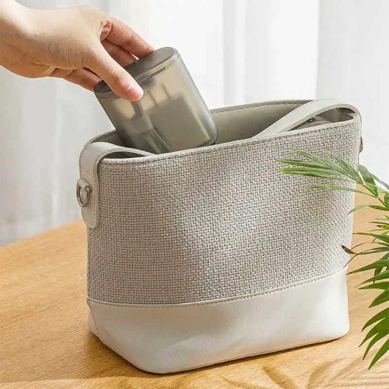 Portable Cable Storage Box Wound Headphone Cable Charger Storage Box Drawer Sorting Boxes with Cover Makeup Lipstick Holder Case