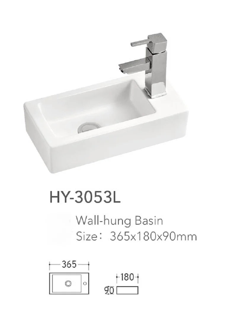 Mini Wall Hanging Wash Basin Balcony Ultra Narrow Bathroom Sinks Ceramic Platform Basins Home Bedroom Wall-mounted Washbasins