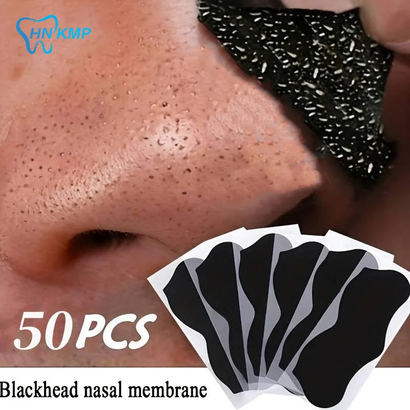 50Pcs Nose Blackhead Remover Mask Shrink Pore Acne Nose Deep Cleansing Skin Care