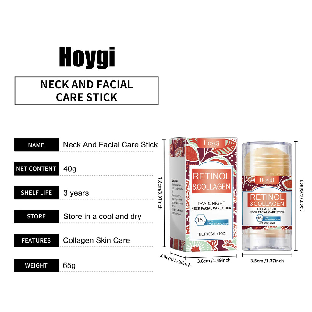 Neck Firming Cream Anti Wrinkle Reduce Fine Lines Remover Lifting Face Cream Stick Tightening Nourishing Neick Skin Care Product