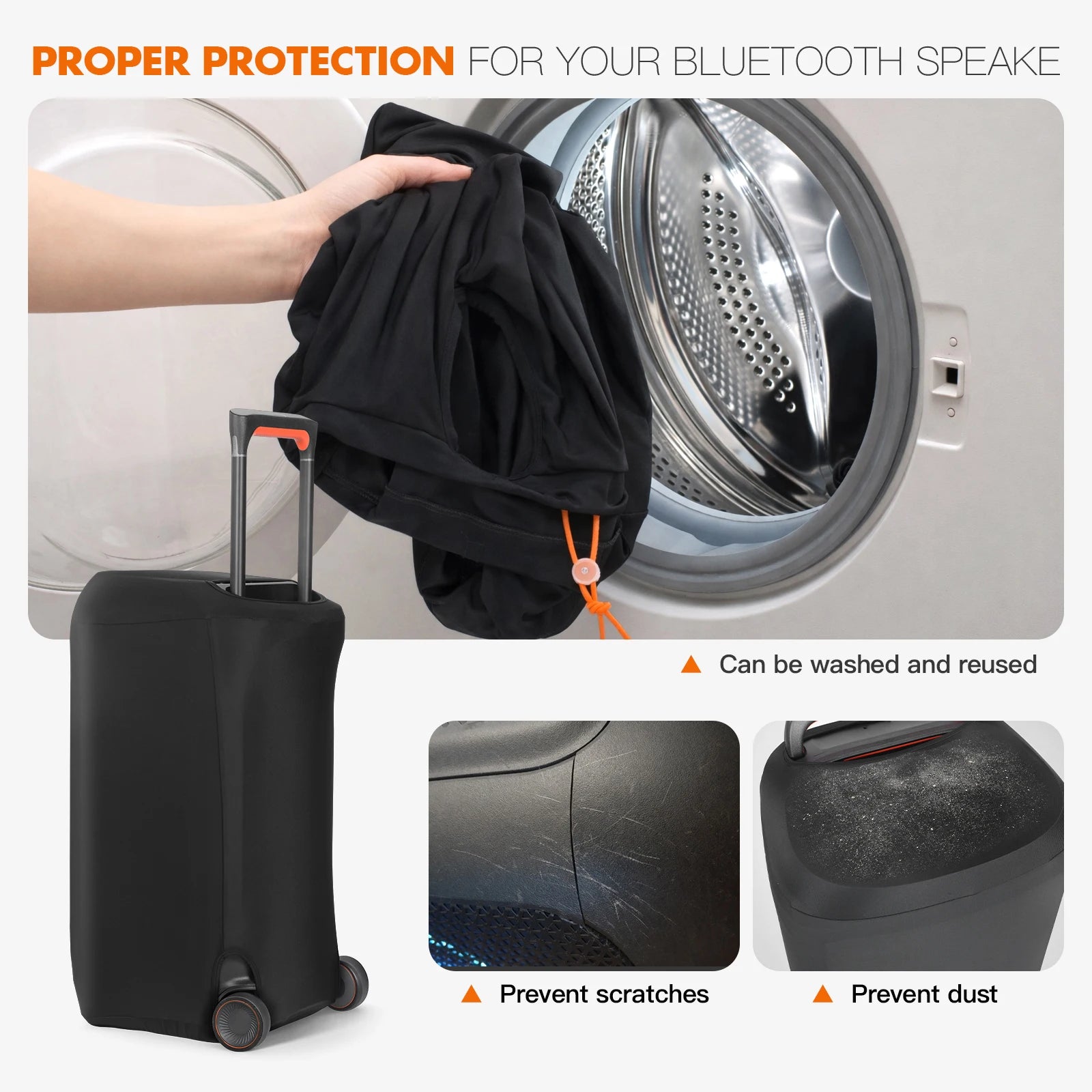 Dust Cover Protective Case for JBL Partybox 710/720/1000/120/320/310/520/Ultimates Speaker Elastic Band Speaker Case Slip Sleeve