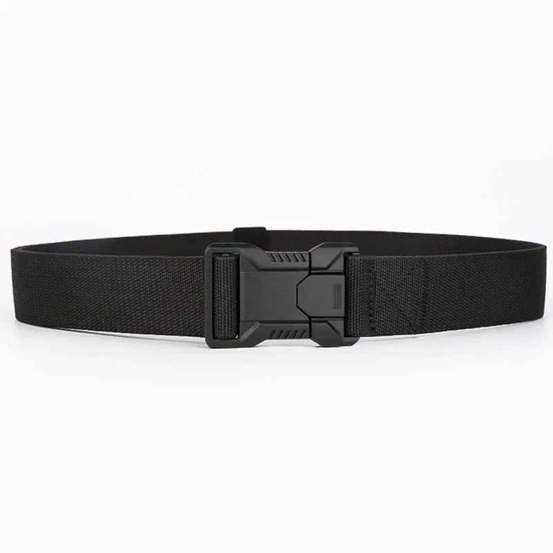 Nylon Tactical Belt Men Automatic Buckle Quick Release Military Belt Outdoor Casual Workwear Training Pants Heavy Duty Web Belt