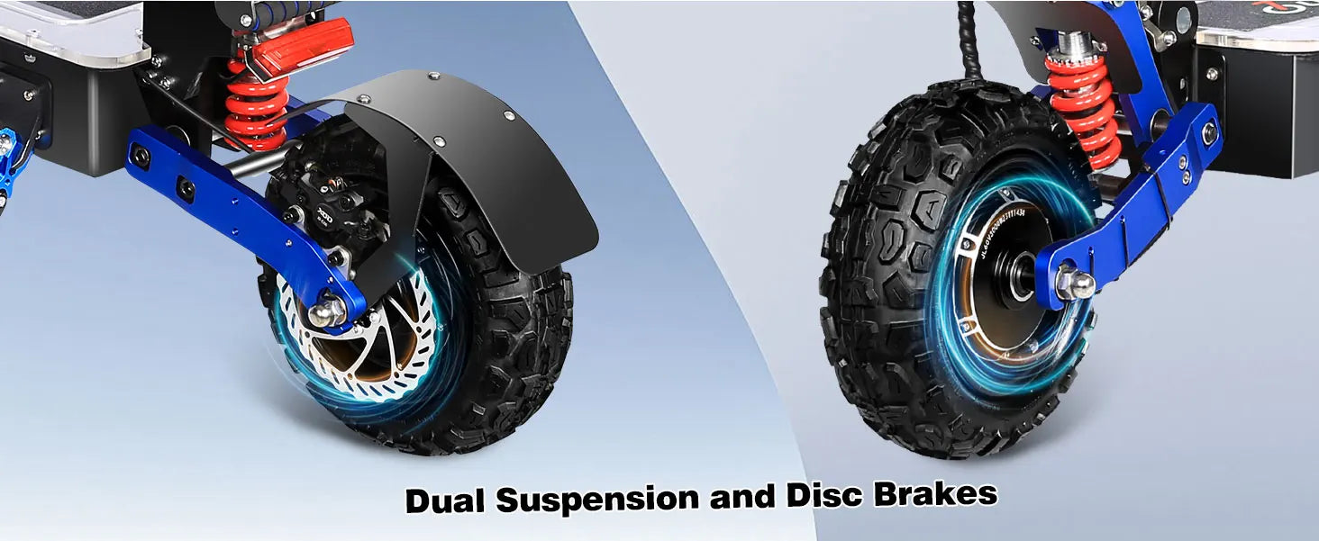 E8P 6000W Dual Motor 60V 40AH Electric Scooter 11 inch Off-Road Tyres with Seat Max Speed 85-90km/hLCD Display Foldable Escooter