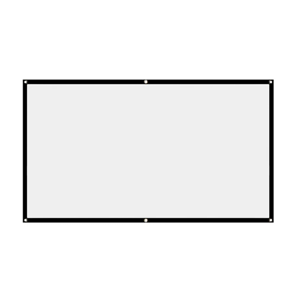 Simple Projector Curtain Home Set Theater Office 16:9 HD Display Projection Screen for Household Bedroom Accessories