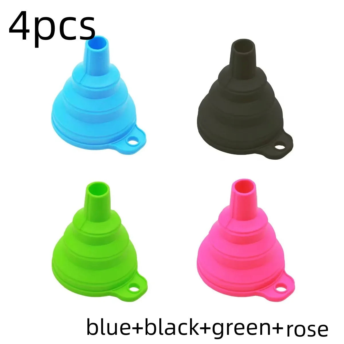 Silicone Collapsible Funnel, Foldable Funnels For Water Liquid Oil, Kitchen Gadgets Accessories, Kitchen Utensils, Apartment Ess