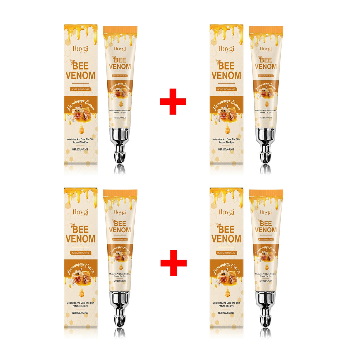 Bee Venom Firming Eye Cream Smoothing Fine Lines Hydrating Fade Under-Eye Dark Spots, Reduce Puffiness Eye Care Moisturizer