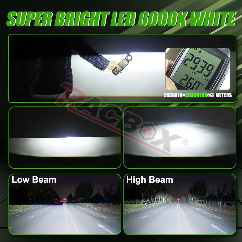 2.5 Inch 80mm LED Halo Angel Eyes Projector Lens High Low Beam Bi LED Lights for H4 H7 9005 HB3 9006 HB4 Car Headlights Retrofit