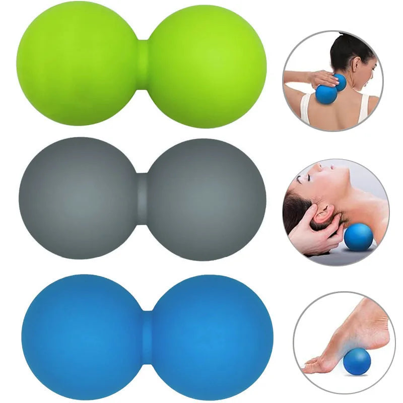 Peanut Massage Ball Double Lacrosse Massage Ball Mobility Balls Deep Tissue Massage Tool For Neck Leg Back Myofascial Releax