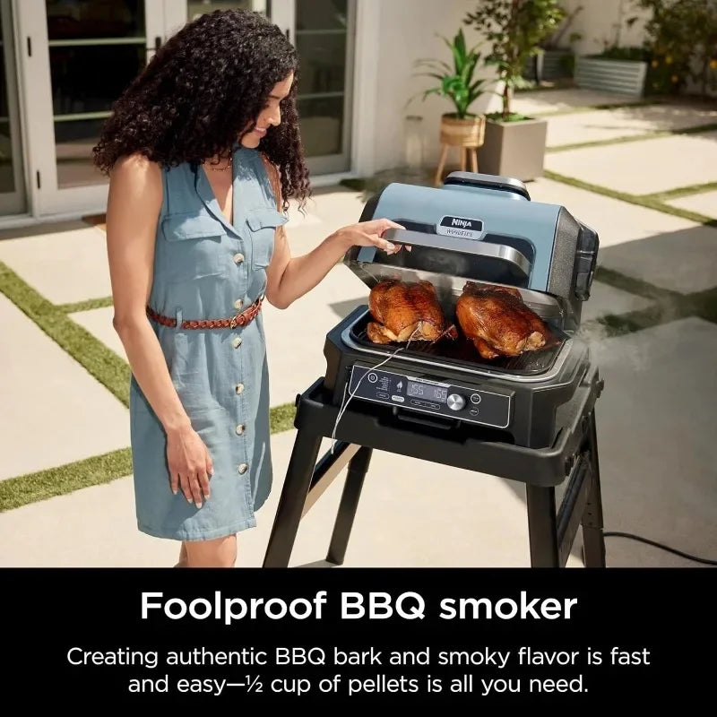 XL Outdoor & ,, App Enabled,-In-1 Master Grill, BBQ Smoker