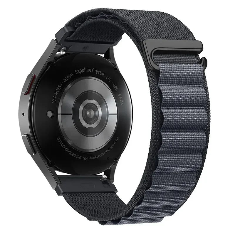 20mm 22mm Alpine Nylon Loop Band For Realme Watch 5/S/3 Oneplus Watch Lite/3/2/2R Comfortable Strap For Xiaomi Watch 5/S4-3-2-1