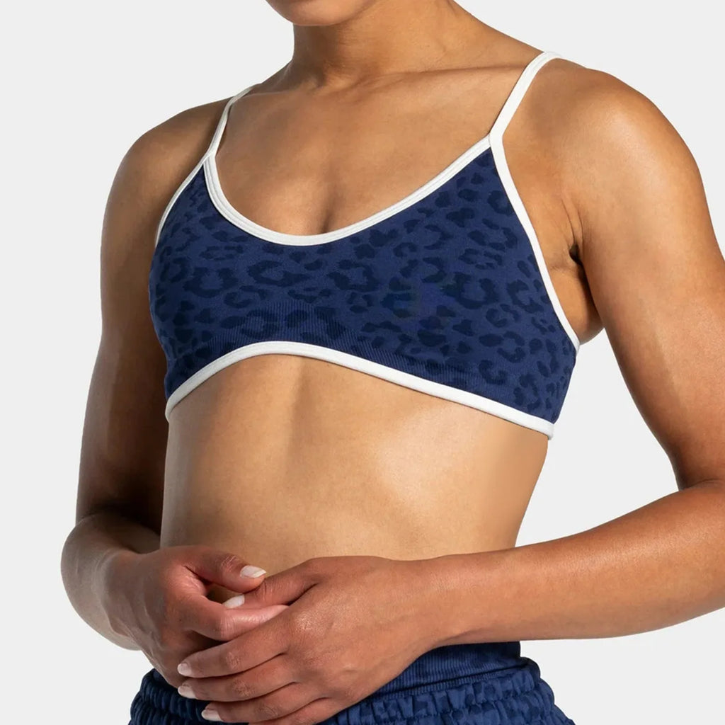 NO LOGO Women leopard print yoga fitness suit, contrasting edge sports bra high waisted leggings running cycling headband