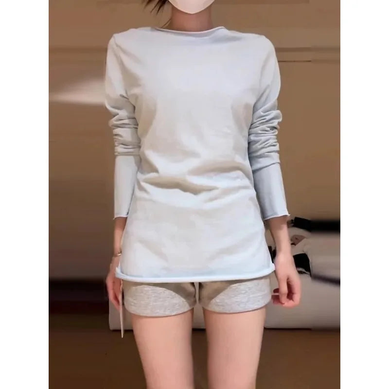 Fashion Sexy Slim Fit Shorts Women 2026 New Summer US Style Grey Low Rise Solid Bodycon Booty Shorts Female Casual Hot Sale
