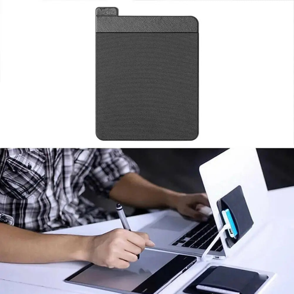1pcs NEW Self Adhesive Laptop Rear Storage Bag for Mouse Digital Hard Drive Pen Pocket Pouch Laptop Accessories