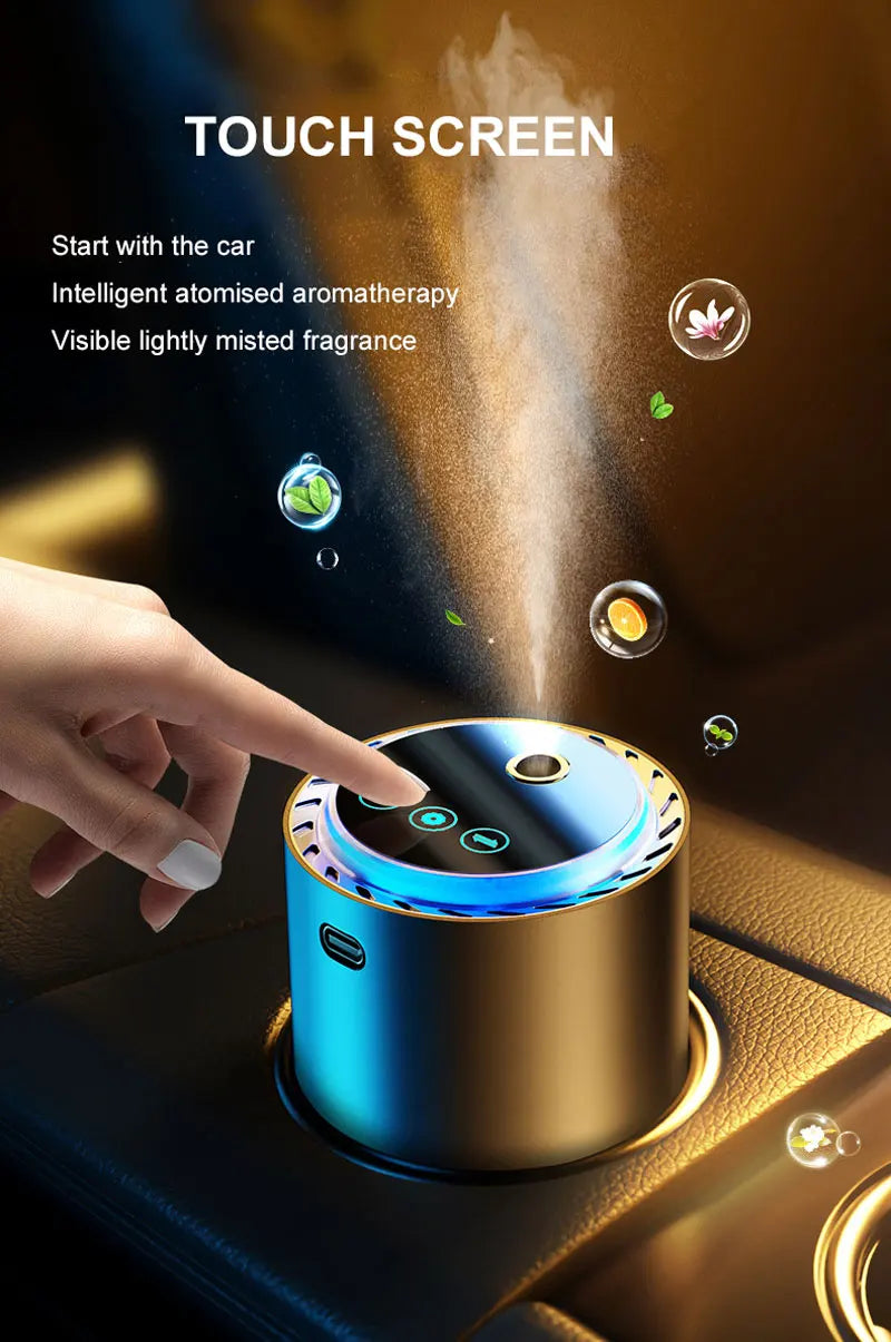 Smell for Car Home Perfume Holder Fragrance Diffuser Luxury Smart Spray Type-c Rechargeable Deodorizer Therapy Air Freshener
