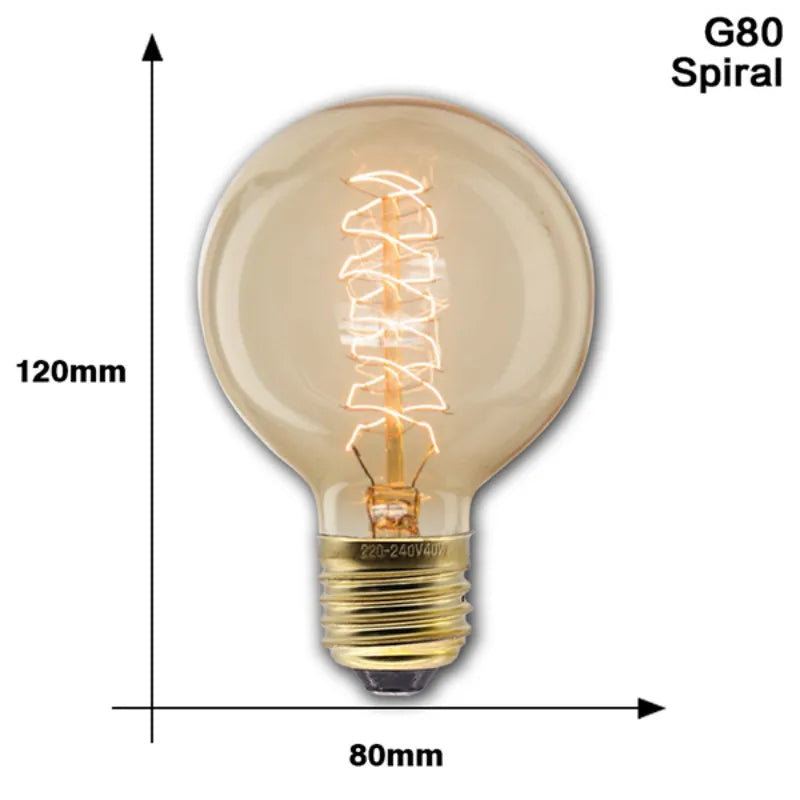 Edison Incandescent Lights Bulbs Retro Edison Lamps Bulb E27 220V/110V 40W Halloween Bedroom Decoration Edison Christmas Bulbs