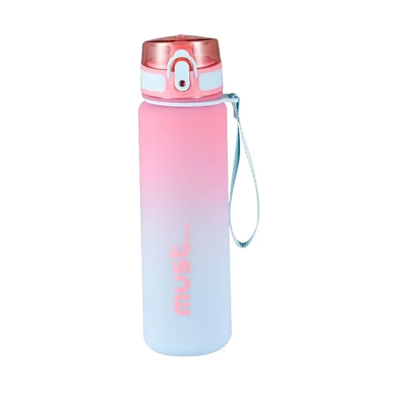 500ml 650ml Sports Water Bottle BPA Free High Capacity Plastic Fitness Portable Durable Camping Hiking Outdoor Sports Bottle