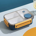 850ML Lunch Box with Tableware Sauce Box Portable Plastic Compartment Bento Box for Kids Food Storage Container Microwavable