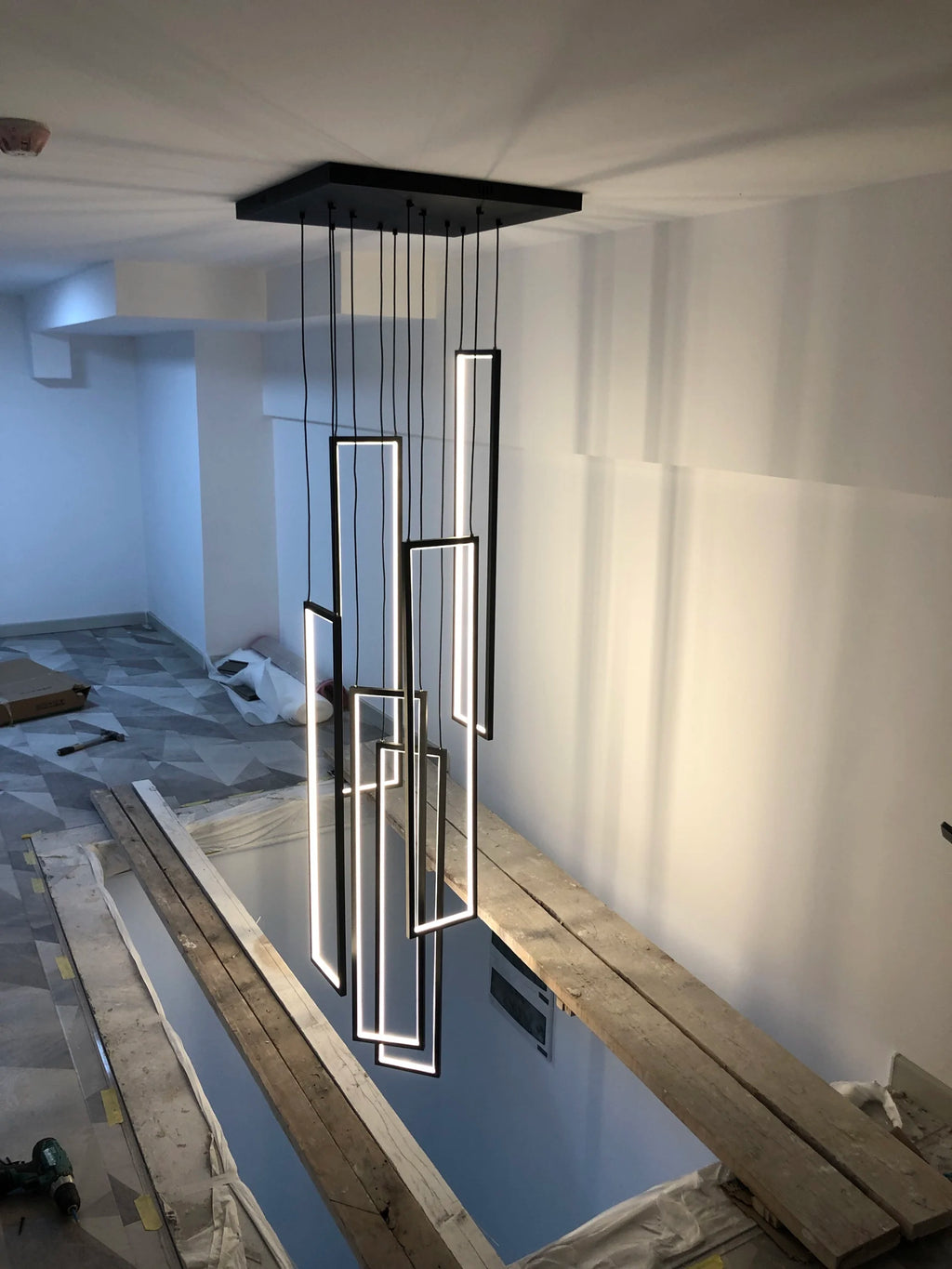 Stairs Lighting Led Ceiling Light Pendant Lamp For Dining Room Living Room Chandelier Modern Pendant Hanging Lamps For Ceiling
