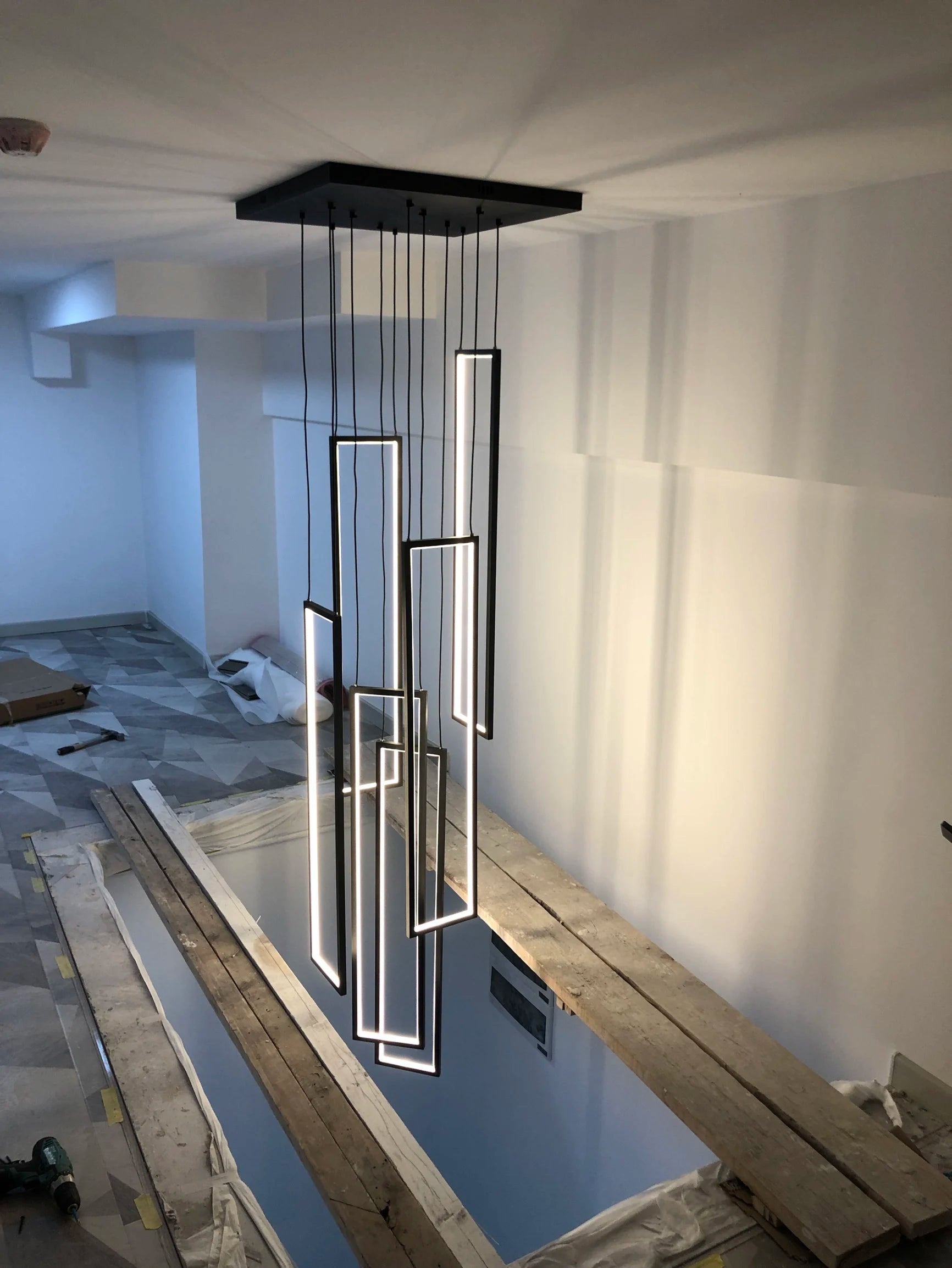 Stairs Lighting Led Ceiling Light Pendant Lamp For Dining Room Living Room Chandelier Modern Pendant Hanging Lamps For Ceiling
