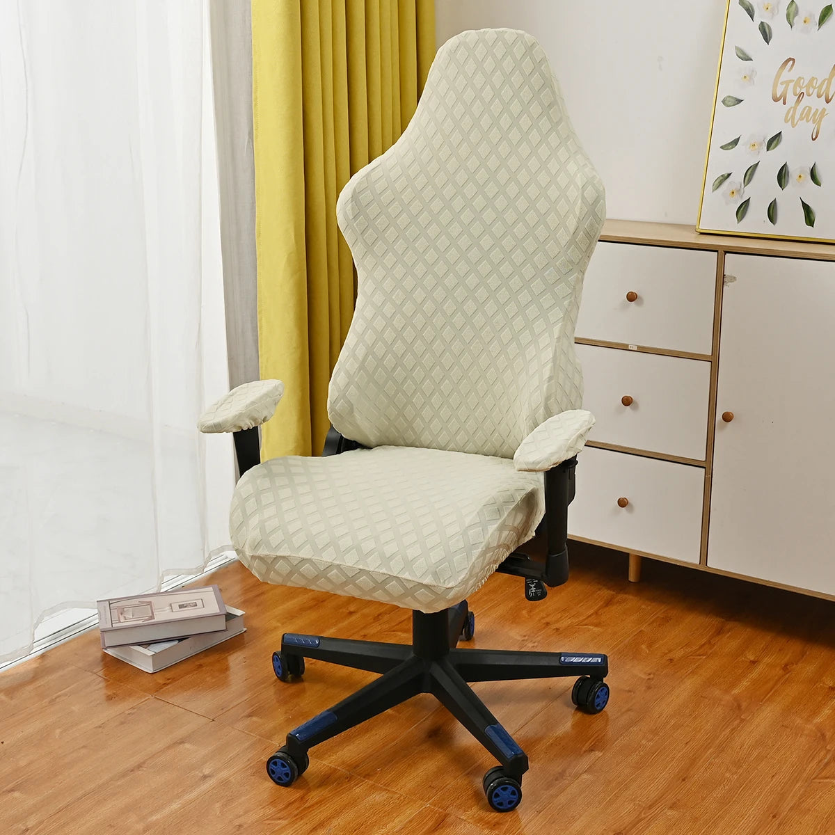 Ergonomic Office Computer Game Chair Slipcovers Stretchy Polyester Reclining Racing Gaming Chair Covers Waterproof Chair Covers