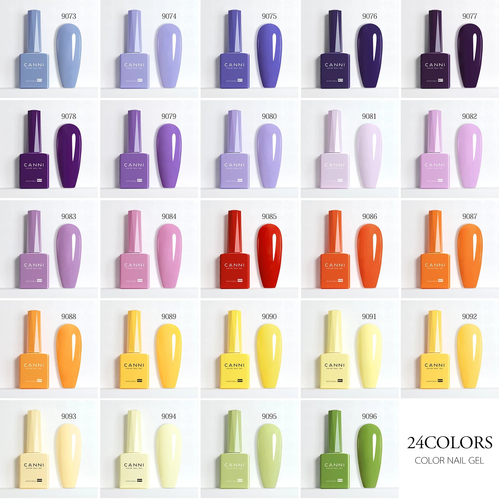 CC8 CANNI 9ml Nail Gel Polish HEMA FREE Summer Nails Color Soak Off UV LED Semi Permanent Smoothy Texture Nail Art Manicure