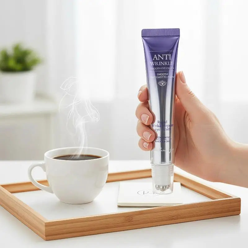 Anti Wrinkle Anti Dark Circle Eye Cream Roller Massager Moisturizing Eye Bags Anti Aging Hyaluronic Acid Eye Skin Care