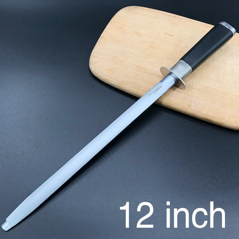 Diamond Sharpening Rod Tungsten Steel Carbon Steel  Kitchen Gadgets Slaughterhouse Butcher Ceramic Household Knife Sharpener