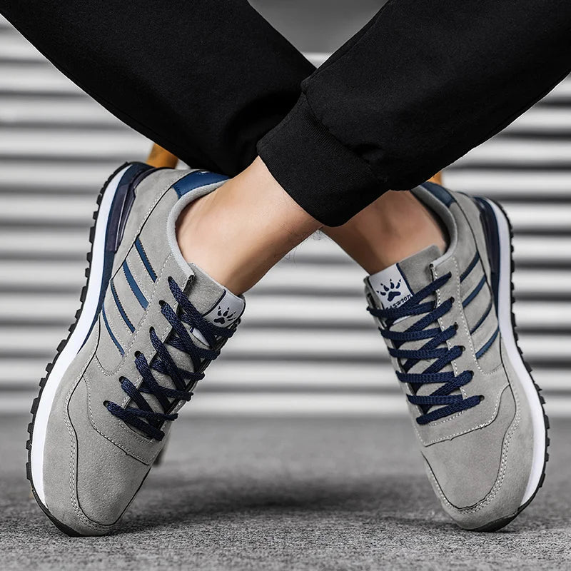 Men's and Women's Shoes Spring and Summer Leather Breathable Forrest Gump Shoes Men's Sports and Leisure Travel Running Shoes Me