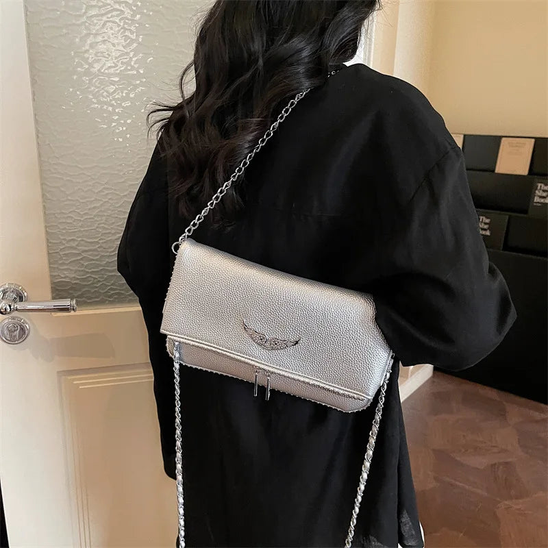 2026 Fashion Underarm Shoulder & Crossbody Bag, Wing Mini Square Bag for Women,Cute Small Purse, Versatile Chic Handbag