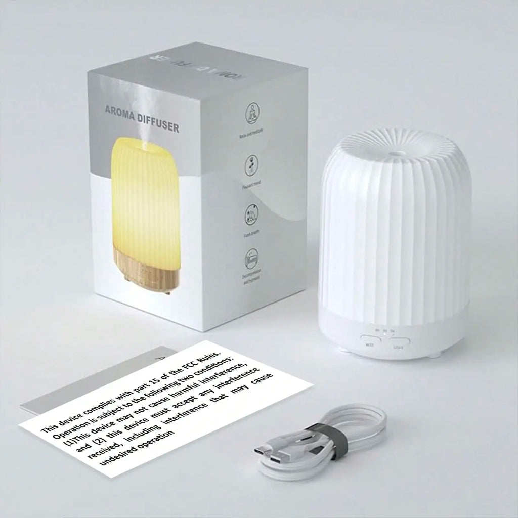 Pack Quiet Essential Oil Diffuser 250ml Humidifier for Bedroom Home 7 LED Lights Auto Shut Off Timer Aromatherapy